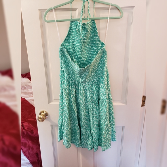 AE Smocked Babydoll Mini Dress size L NWOT - Picture 2 of 5